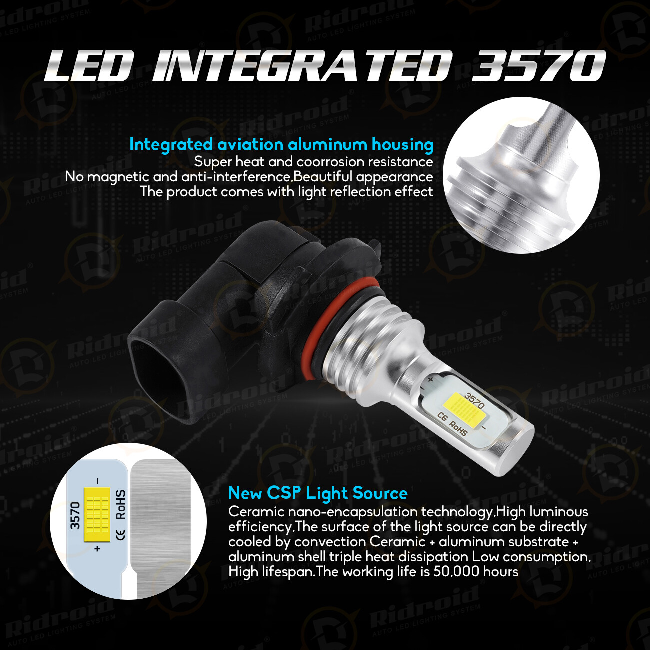 For Mazda 3 2004-2008 2009 4X High/Low Beam LED Headlight Bulbs 6000K Combo Kit