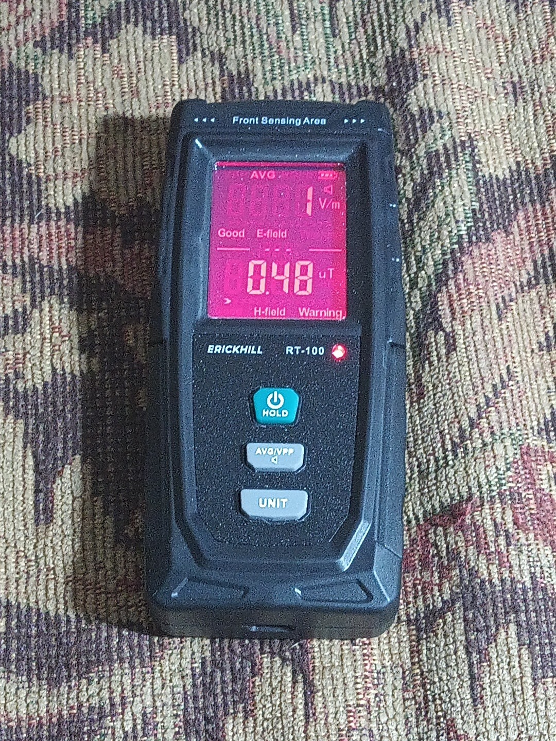 ERICKHILL EMF Meter Rechargeable Digital Electromagnetic Field Radiation Detect