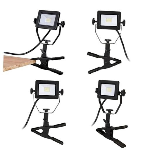 Zone 1200 Lumens LED Clamp Work Light Pack, 5000K, ETL Listed, Wet Rated | 4