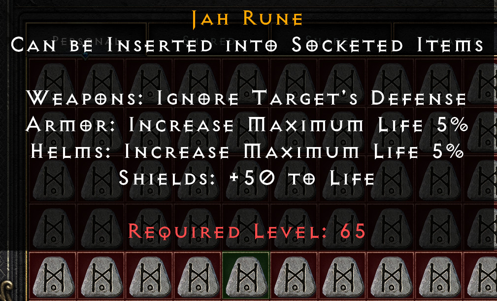 40 Jah Runes - Diablo 2 Resurrected (D2R)