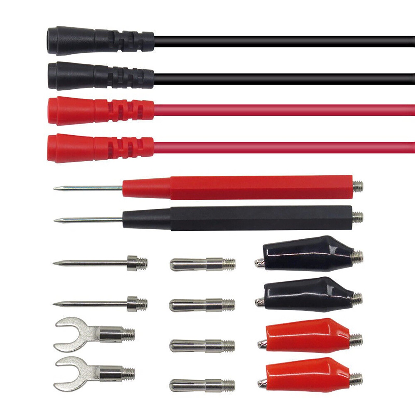 16Pcs/Set Multifunction Digital Multimeter Probe Test Leads For Volt Meter