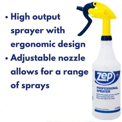 (3 pack) Zep Professional Plastic Spray Bottle, 32 oz *NEW*