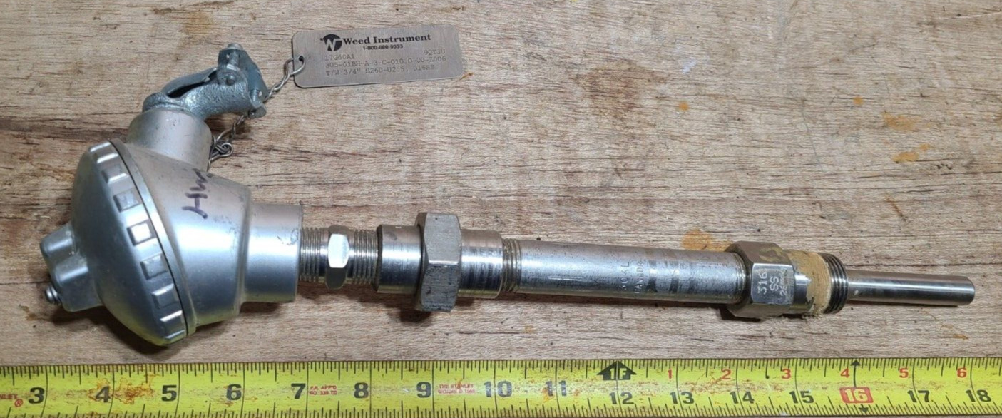 Weed Instrument Model 17G60A1,  9QT3U, 305-01BH-A-3-C-010. 00 Z006, 120°F- 250°F