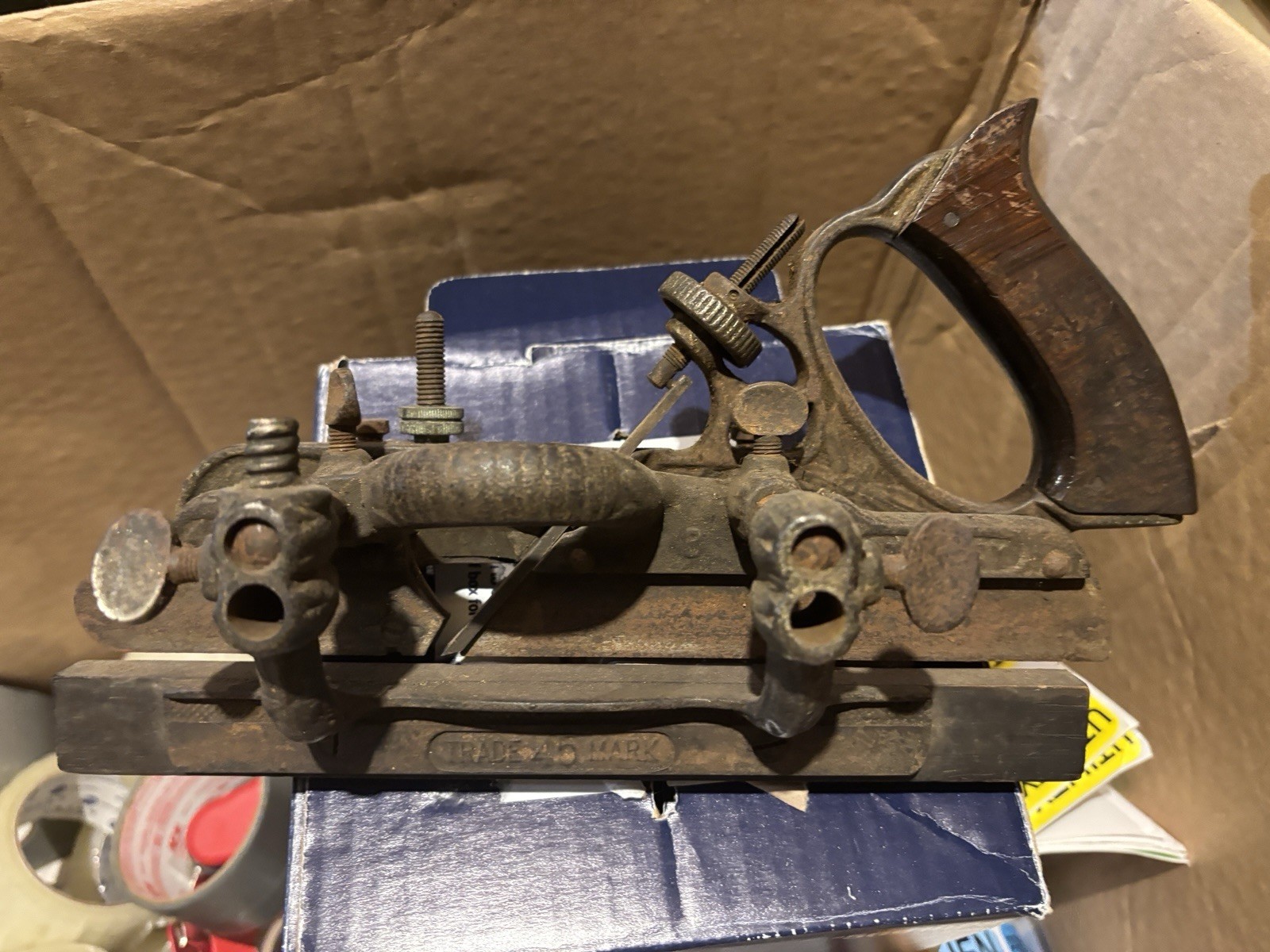 Stanley No. 45 Combo Plane With Accessories and Wooden Box