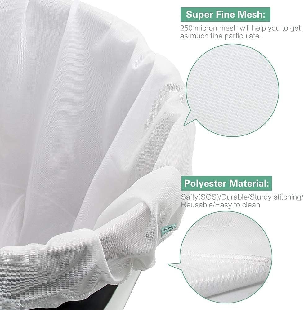 Extra Large Reusable Brew Bags 250 Micron for Cider Wine Press Straining (2