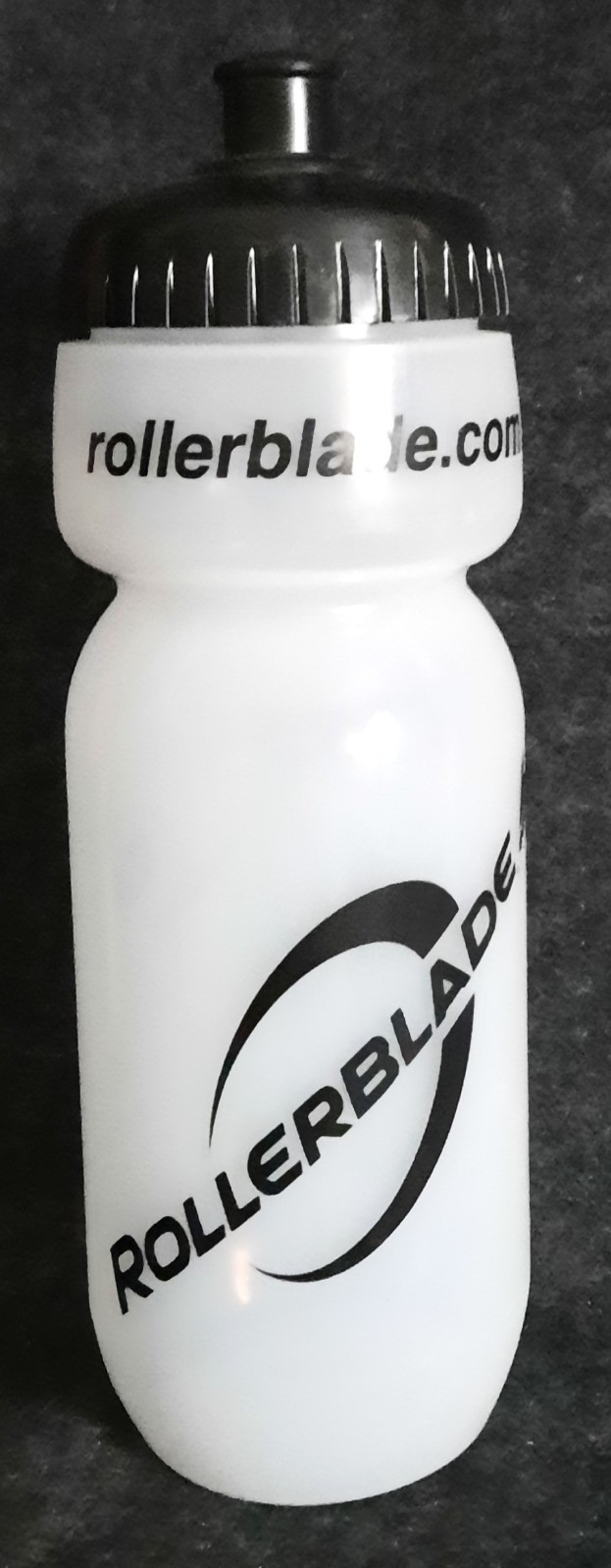 Rollerblade Plastic Water Bottle Black And White Pull Up Top