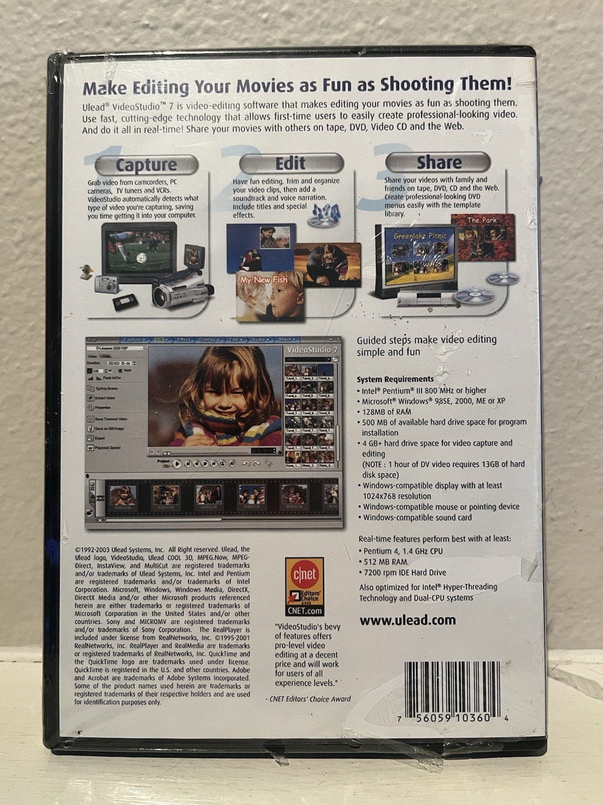 NEW SEALED Ulead Video Studio 7 Windows Movie Making Software
