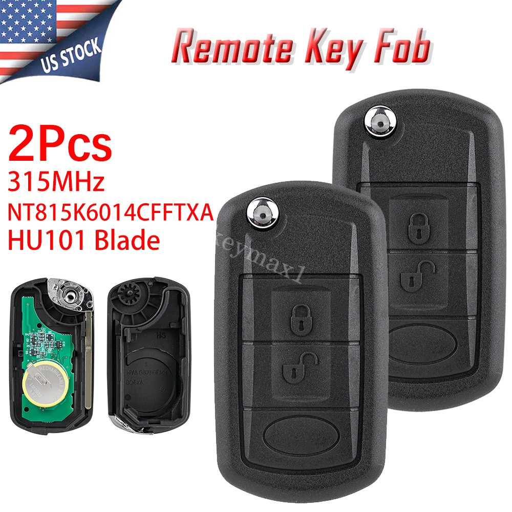 2 For 2005 2006 2007 2008 2009 2010 Land Rover Range Rover Remote Flip Key Fob