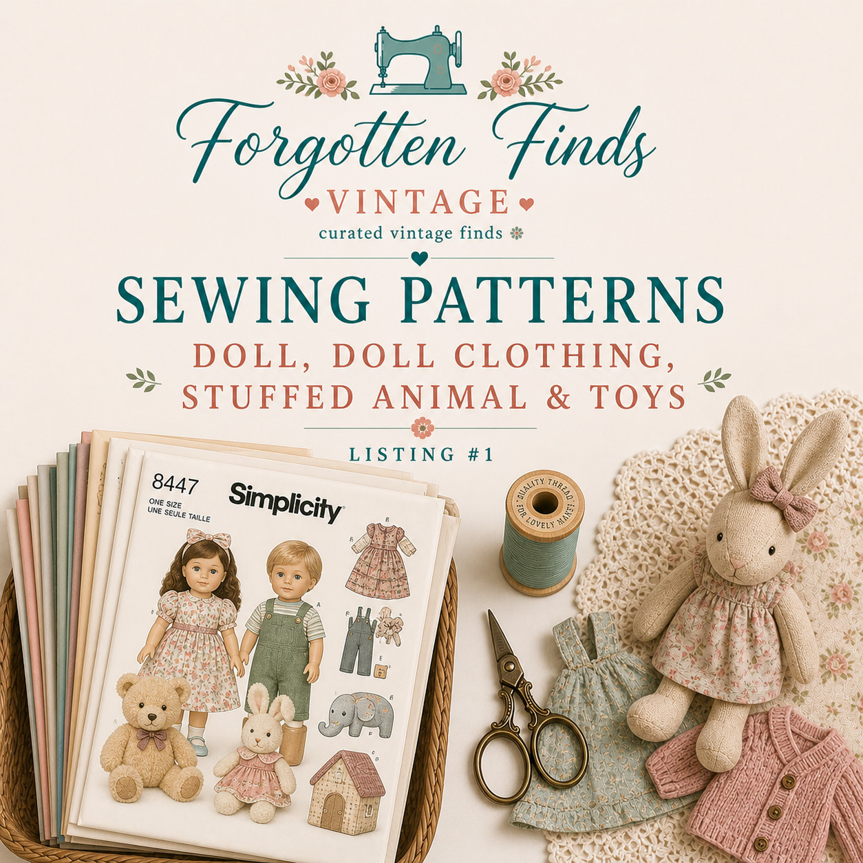 Buyers Choice of Sewing Patterns: Stuffed Animal, Doll & Toys