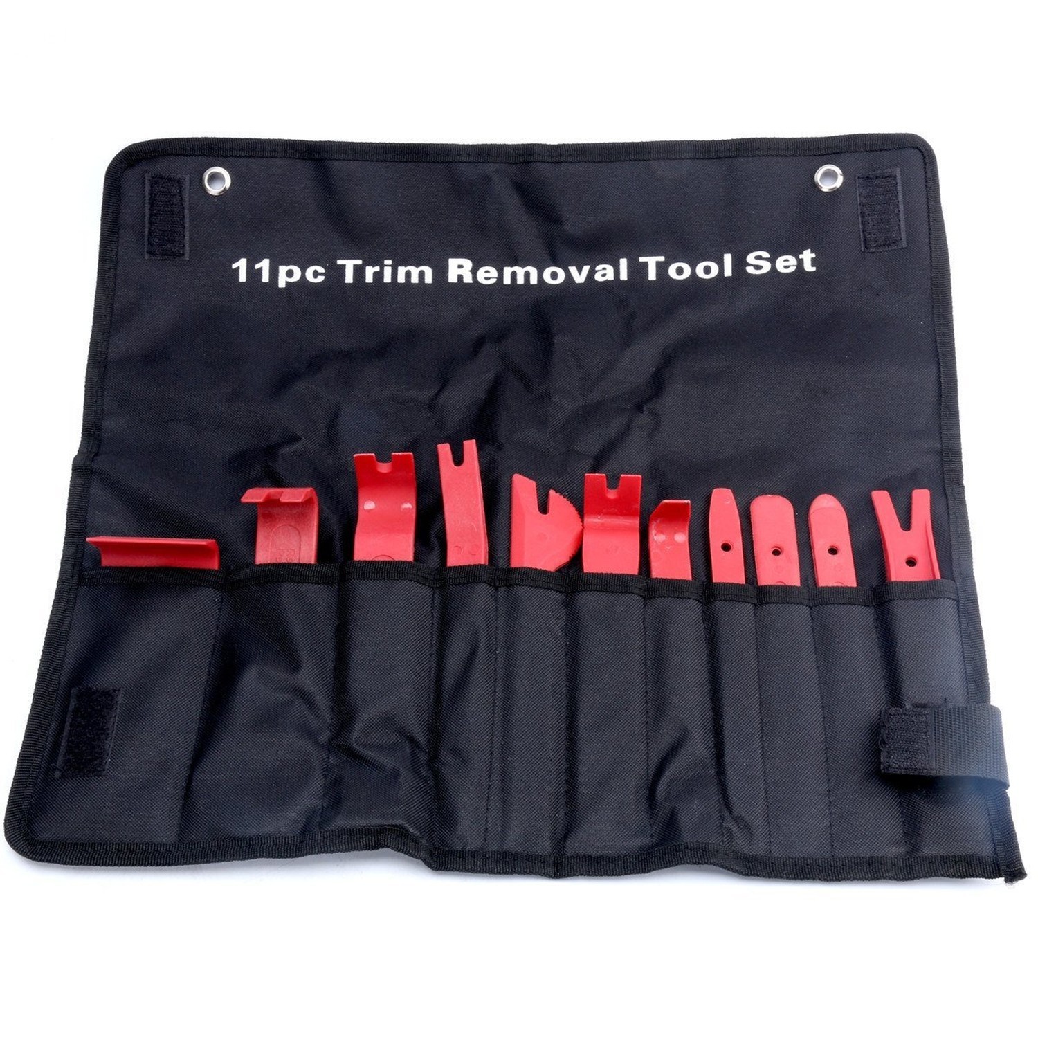 11Pc Auto Trim Door Panel Window Molding Upholstery Fastener Clip Removal Too...
