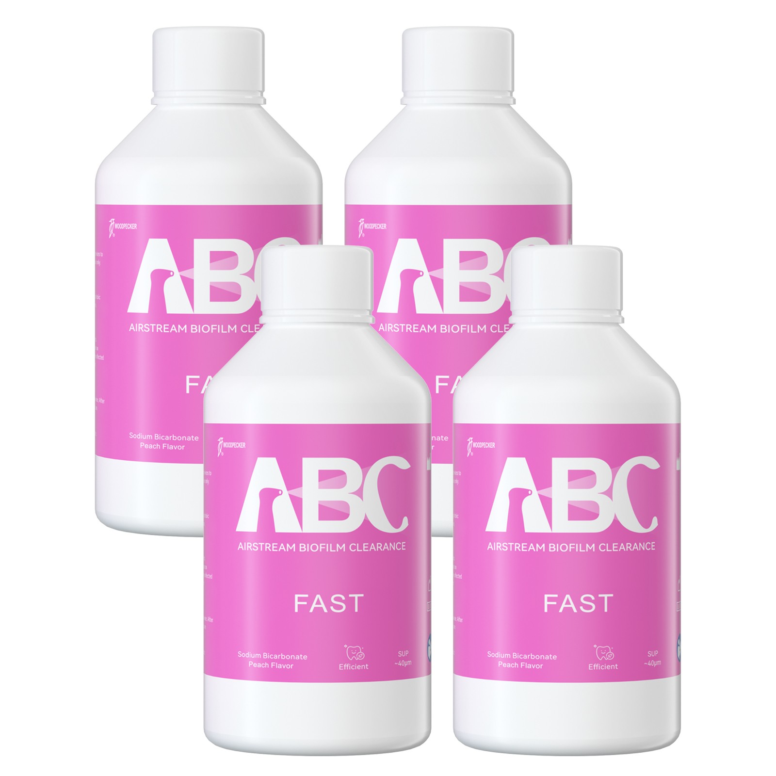 1/4 Bottles Woodpecker Prophy Air Prophylaxis Powder Dental Teeth Polish Stain