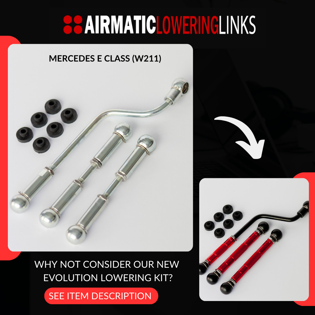 MERCEDES E63 LOWERING LINKS KIT E55 W211 (PREMIUM FULLY ADJUSTABLE LINKS) MODULE