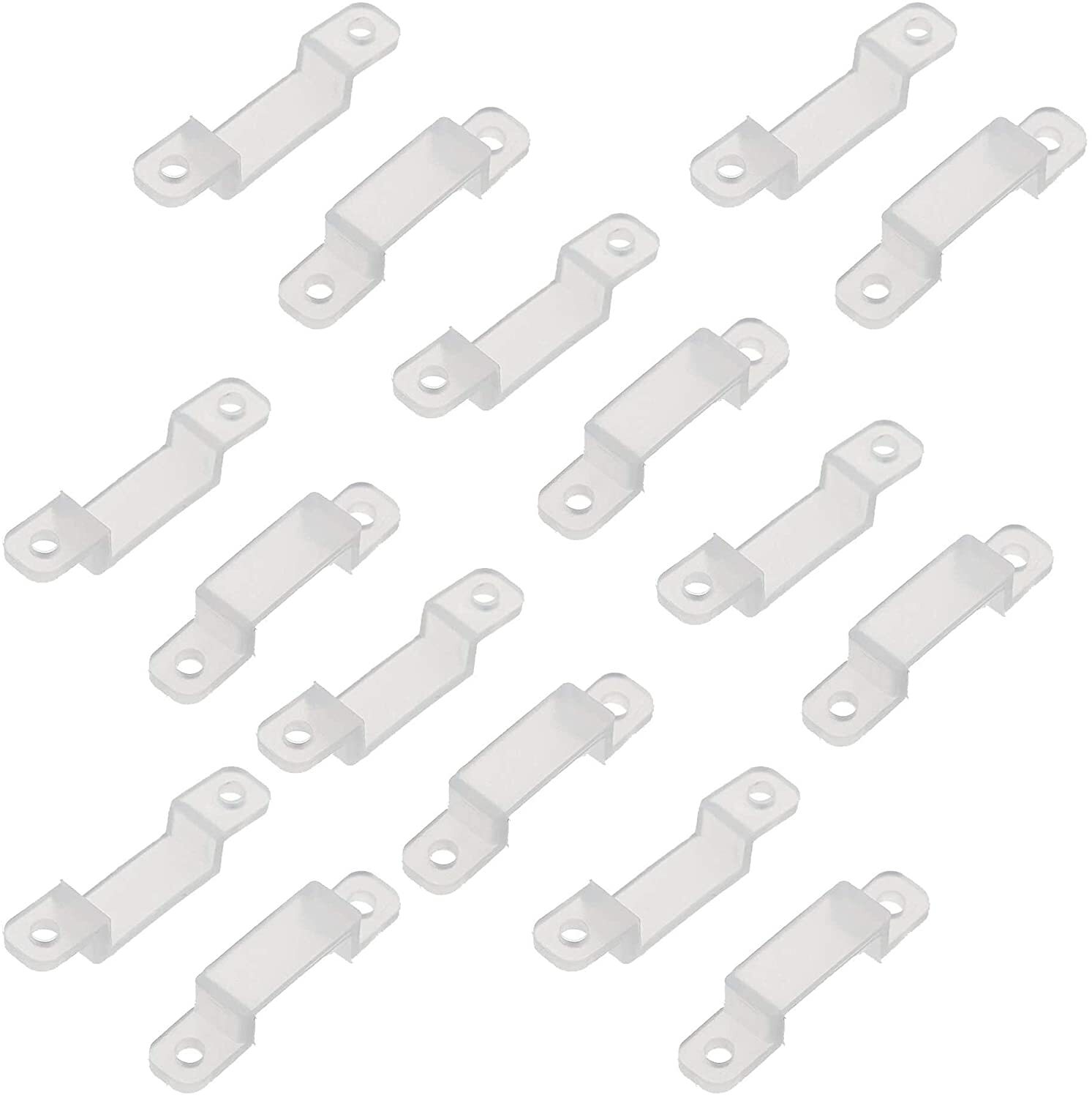 LED Strip Light Mounting Brackets , Silicon Fixed Clips with Screws
