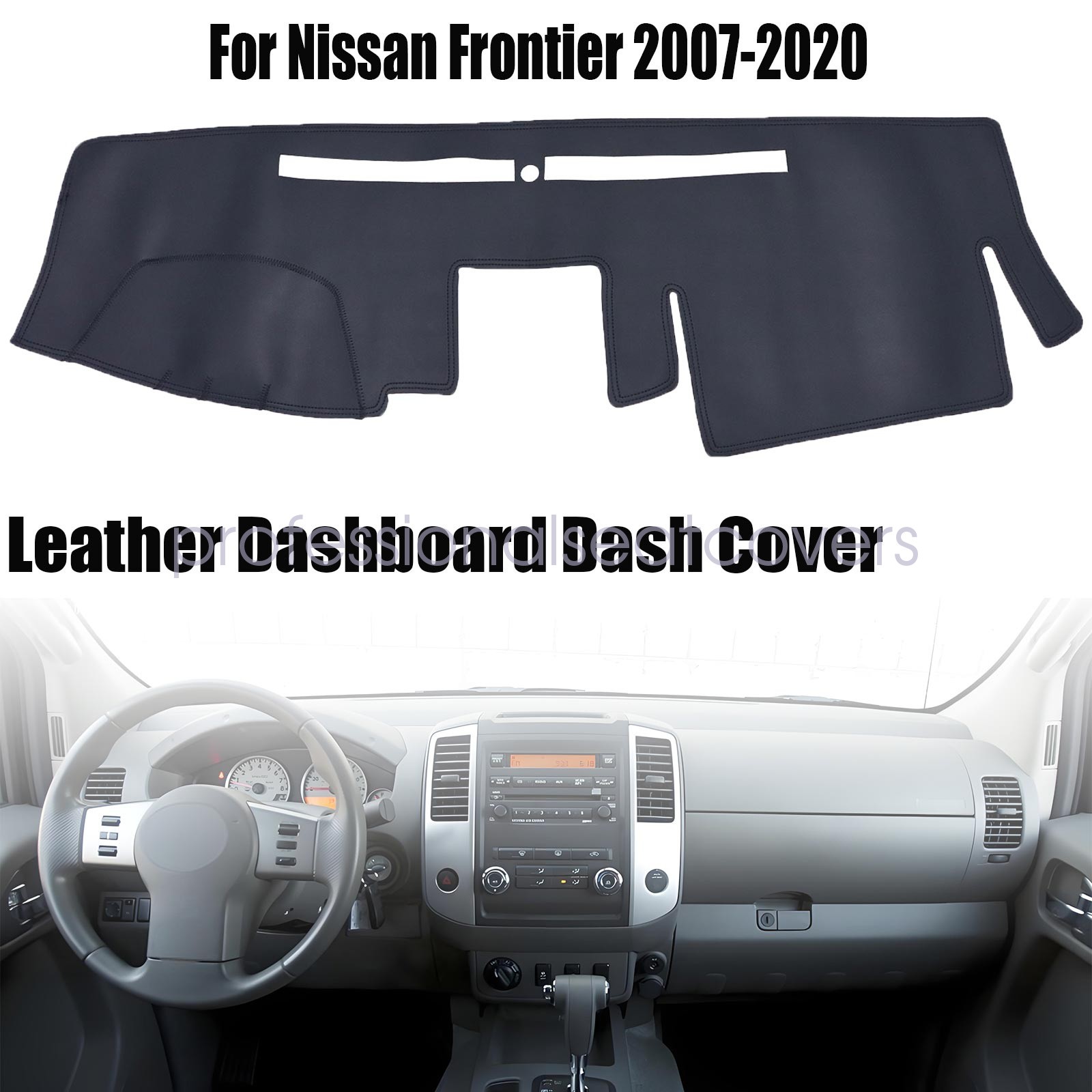 New Fits 2007-2020 Nissan Frontier Leather Dashboard Dash Cover Dashmat Carpet