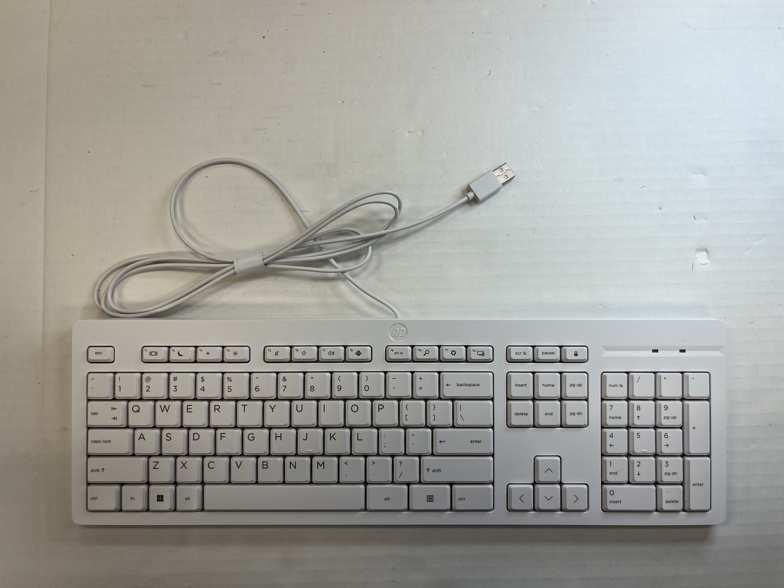M52730-001 HP 225 WHITE WIRED KEYBOARD MOUSE US