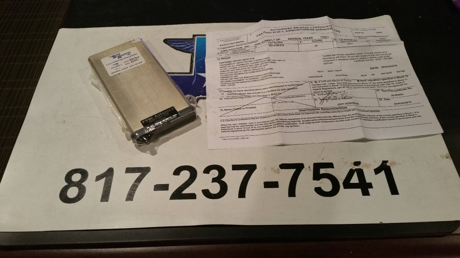 DIGITAL RADIO  ALERTER INDICATOR, DRI55, 622-4160-015, fresh 8130 8/15