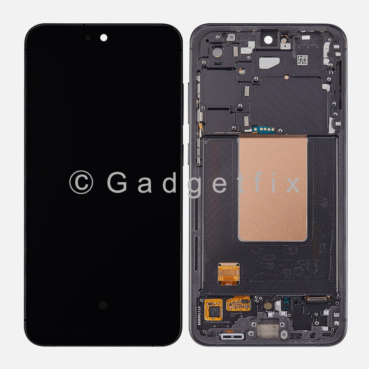 For Graphite Samsung Galaxy S24 FE OLED Display LCD Touch Screen Digitizer Frame