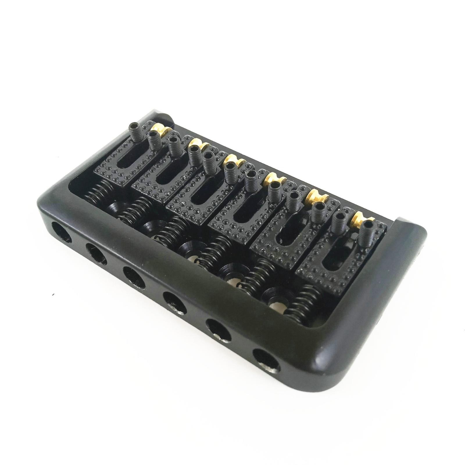 6 String Roller Saddle Hardtail Bridge Durable For Electric Guitar Replacement B