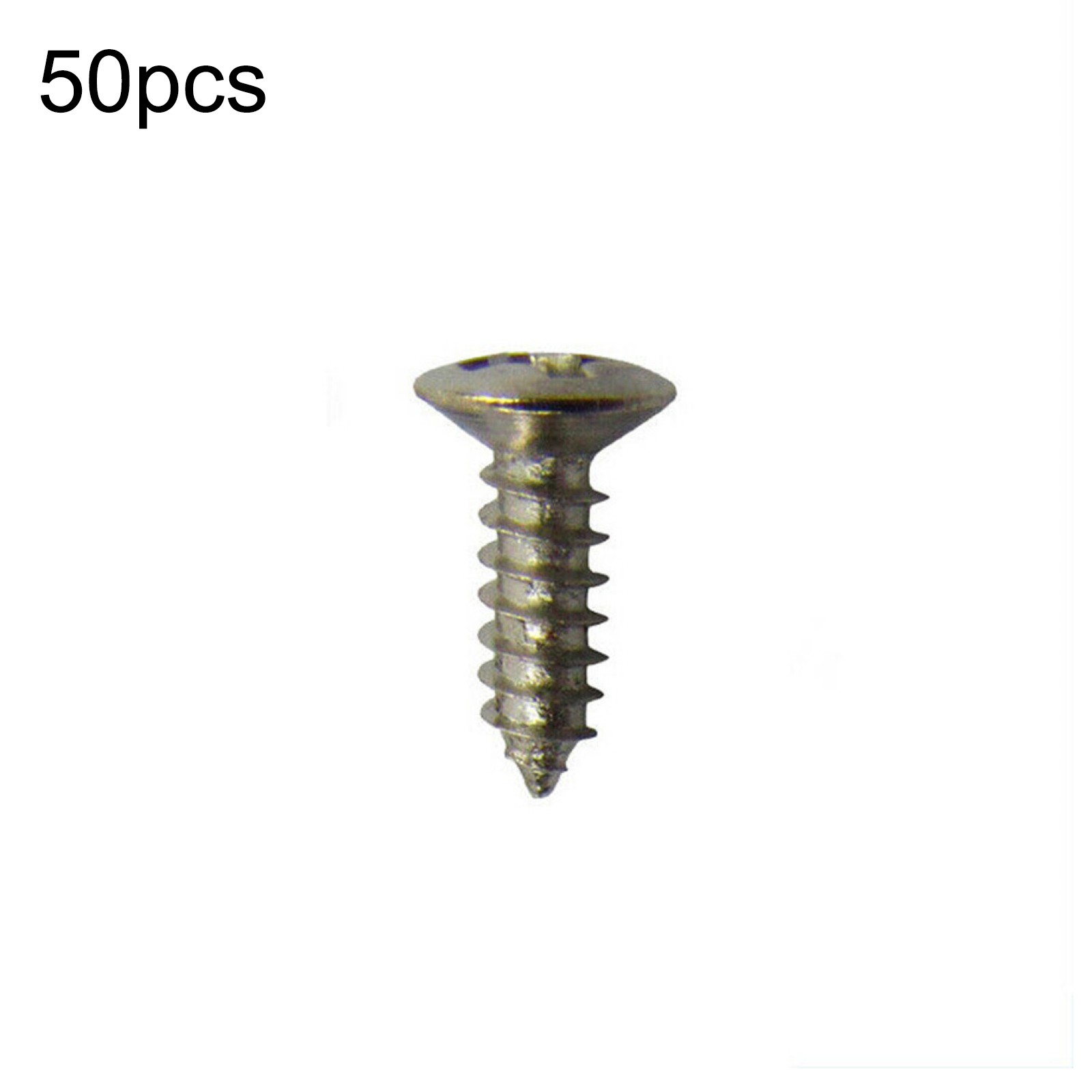 50Pcs/Set Silver Electric Guitar Bass Pickguard Screws For Fender Strat/Tele