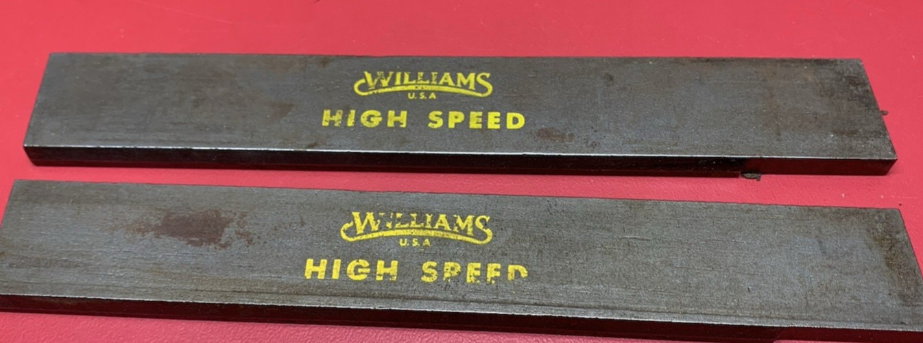 Lathe Tools: Lot of 2 Williams Cut Off Parting Blades 3/16" x 1-1/8"x 7" NOS