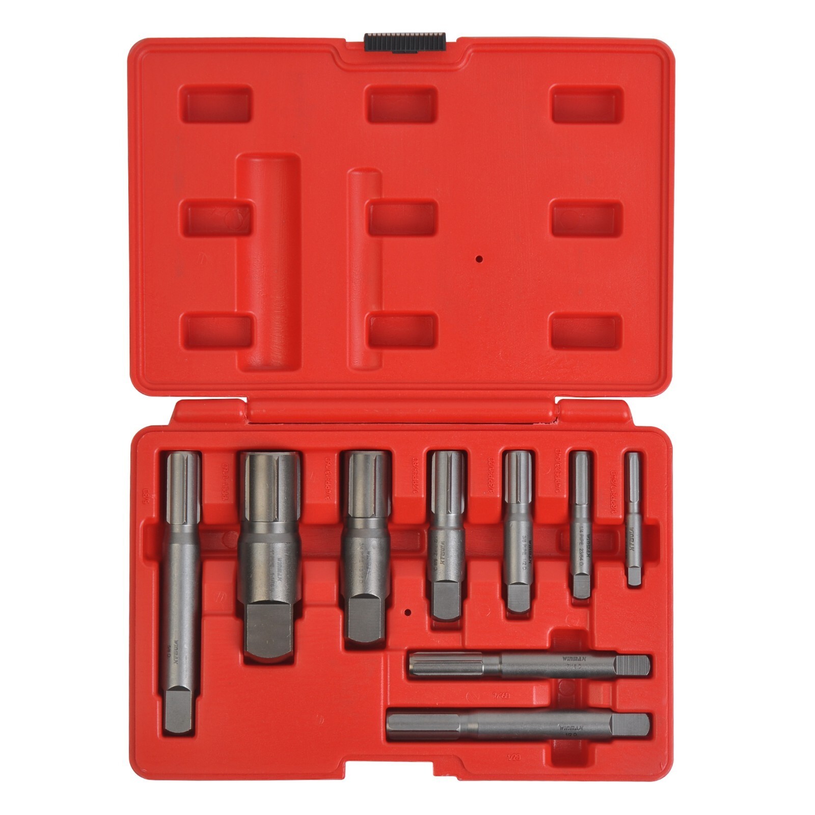 9 Piece Pipe Extractor Set Broken Pipe Extractors 1/8 to 1 Inch Size Range