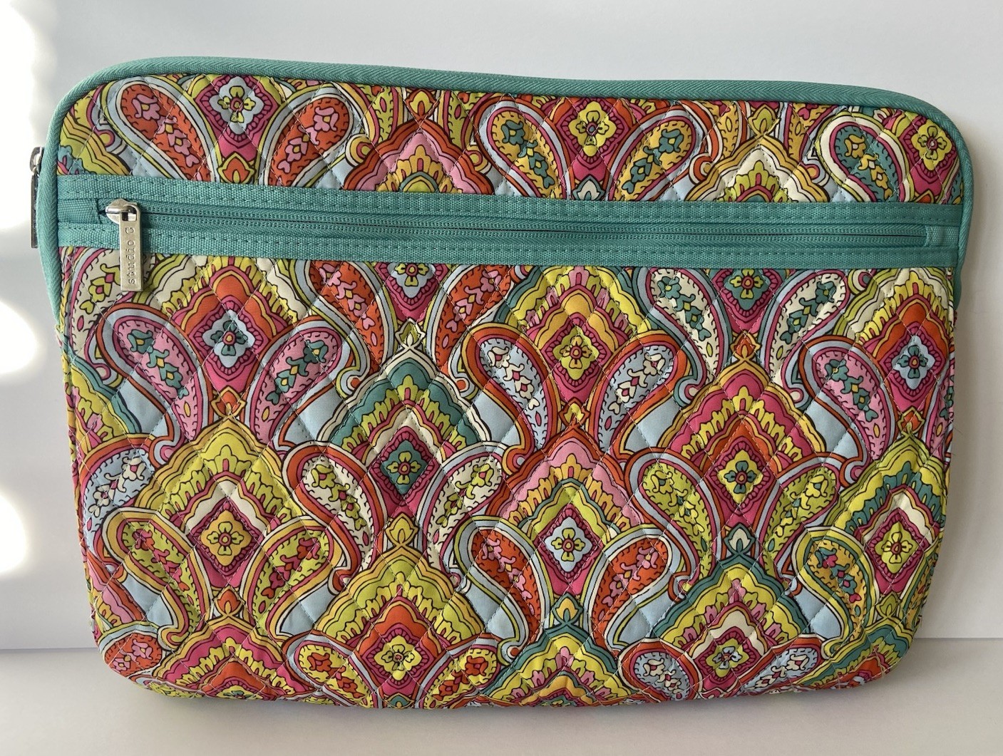 Studio C Quilted Paisley Laptop Case Pouch 15x12 - J10