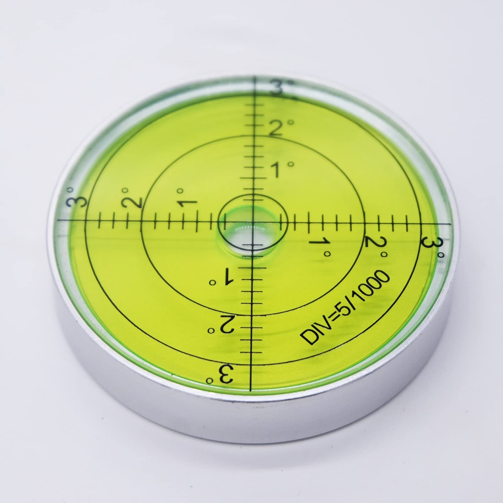 Aluminium High Precision Horizontal Leveler Bubble Level Tool Circle Round 2....