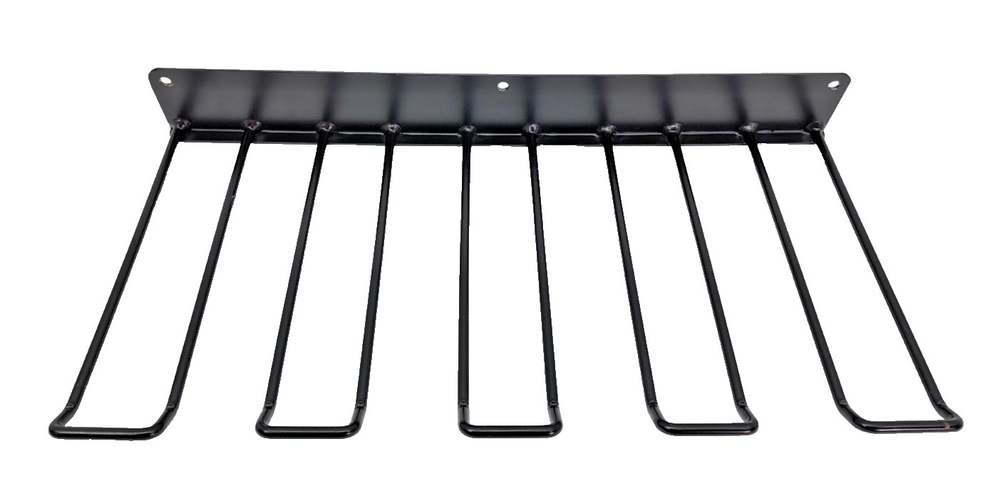 Wall Mount Power Tool Organizer Solid Metal Black Drill Storage Rack