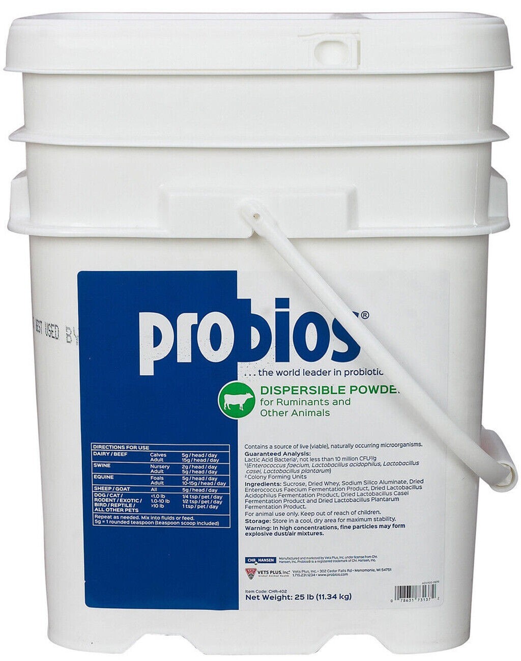 Probios Dispersible Powder 25 Pounds Equine Cattle Swine