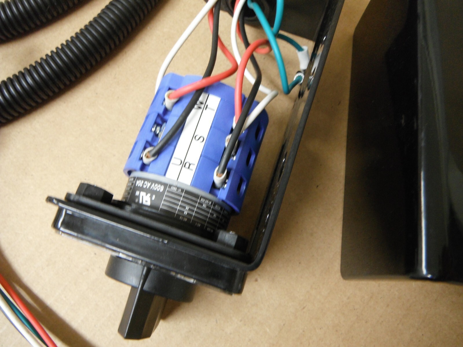 FORWARD/REVERSE DRUM SWITCH WITH CABLES for 3HP 3 Phase VARIABLE SPEED MILL