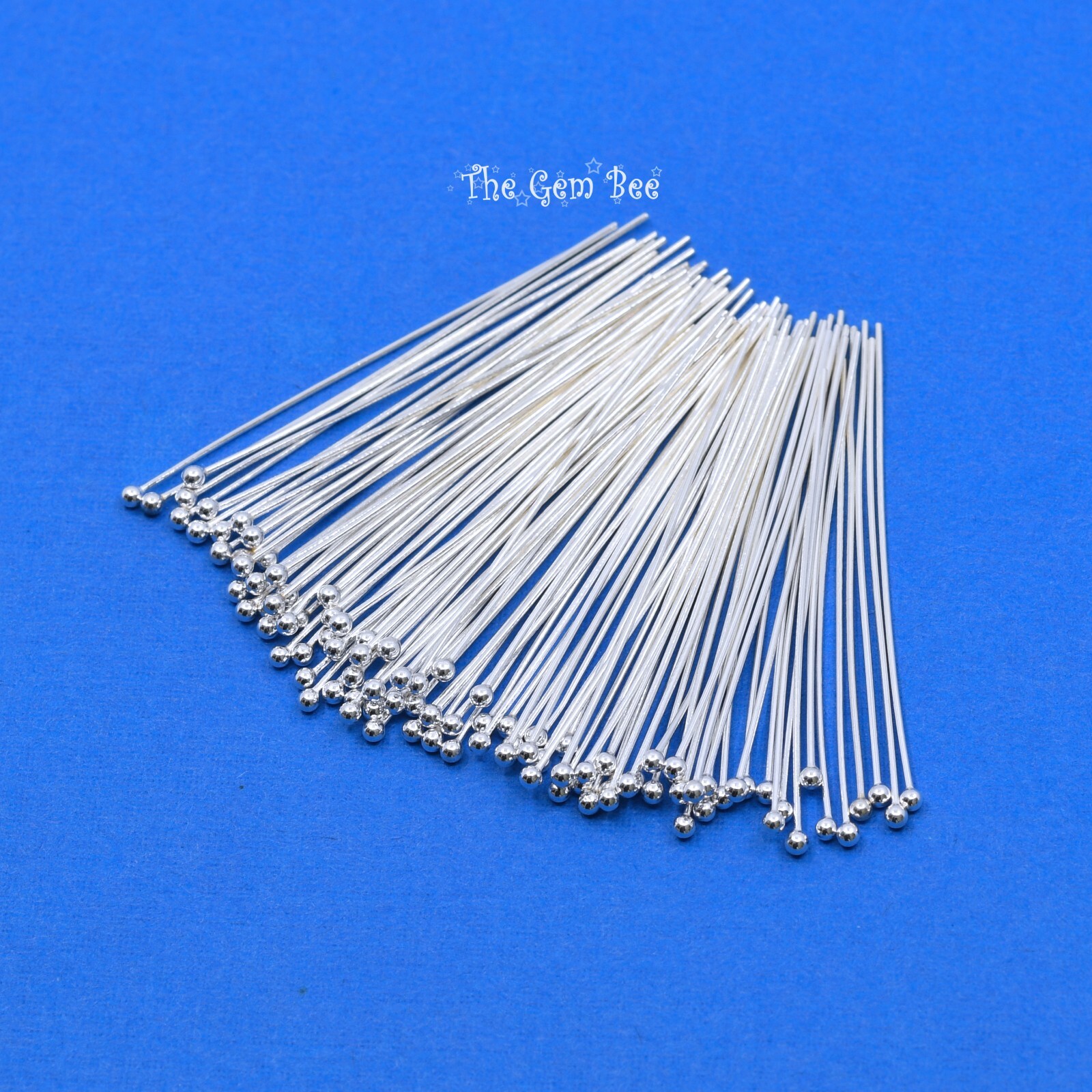 24 GAUGE Sterling Silver 1.5 INCH Ball Headpin (100 pieces)