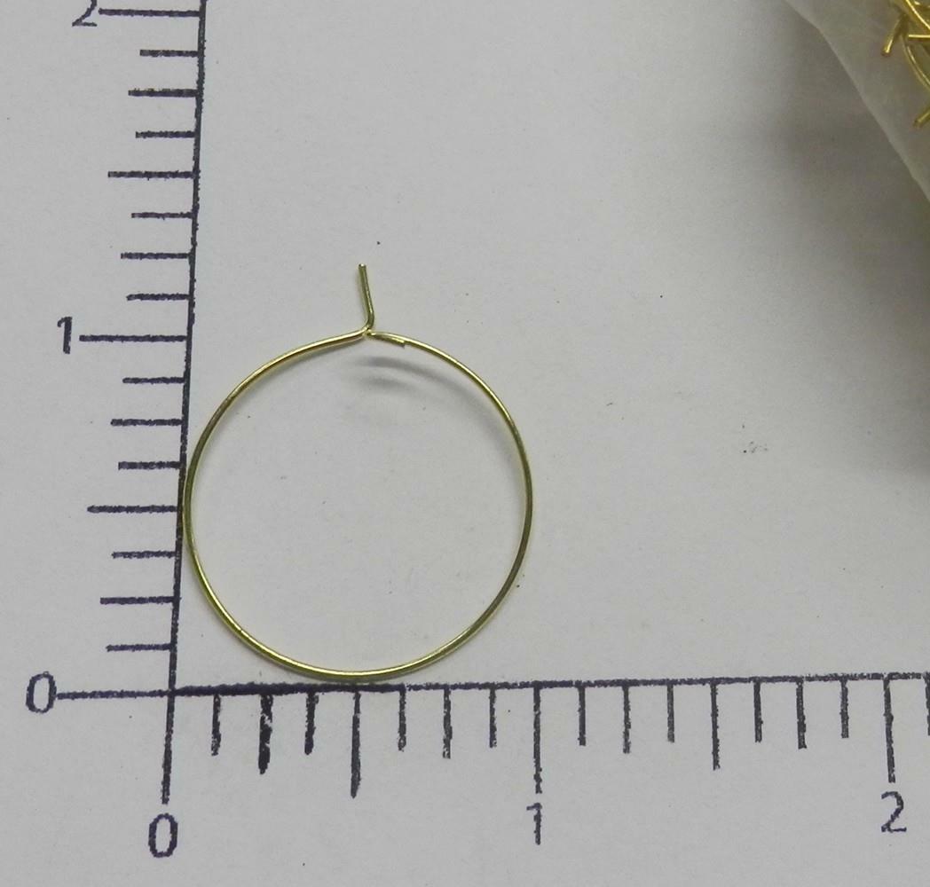 63910     Endless Hoop 1" - Raw Brass Finish / Jewelry Findings -  2 Gr SALE