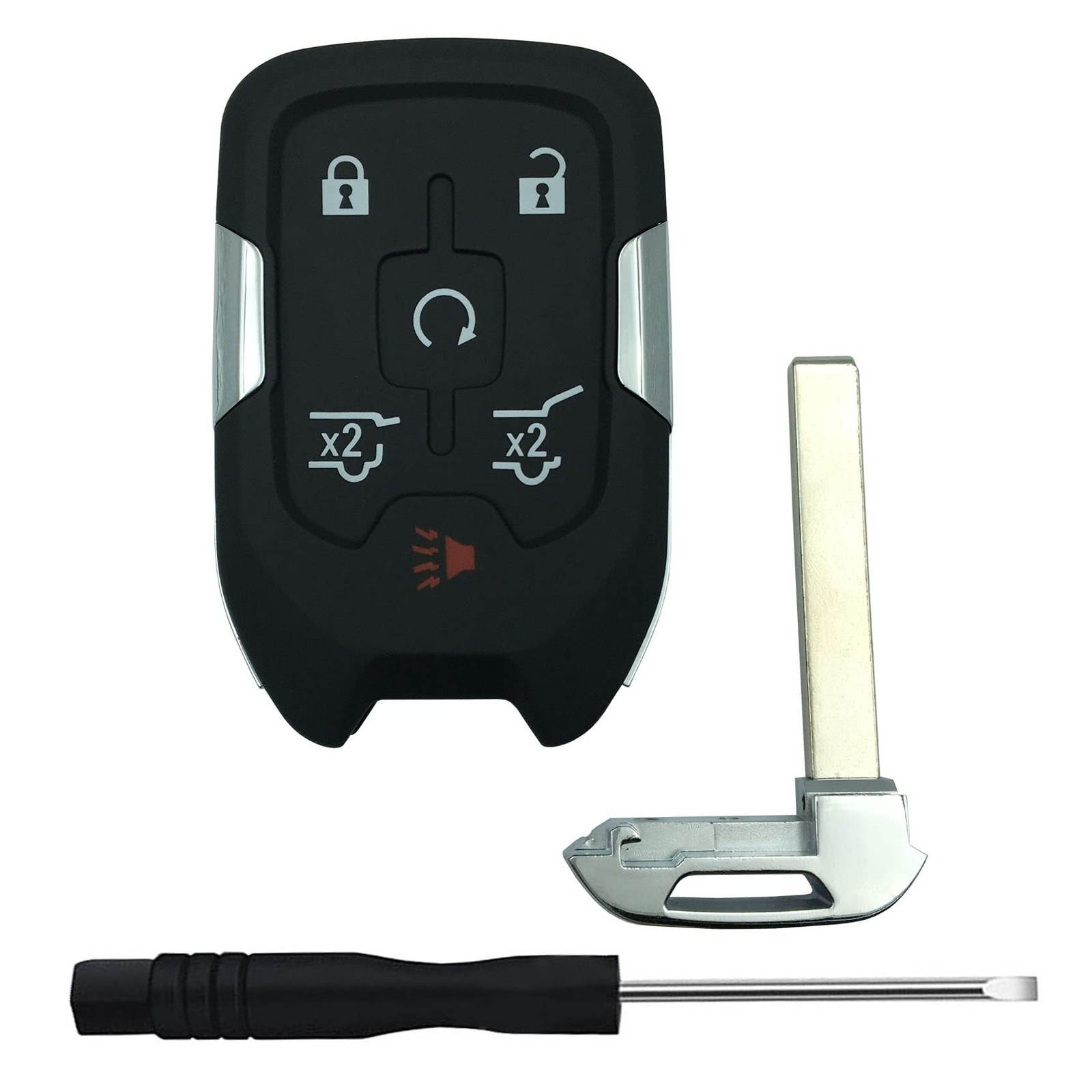 Replacement Keyless Entry Remote Key Fob Shell Case for 2014 2015 2016 Black