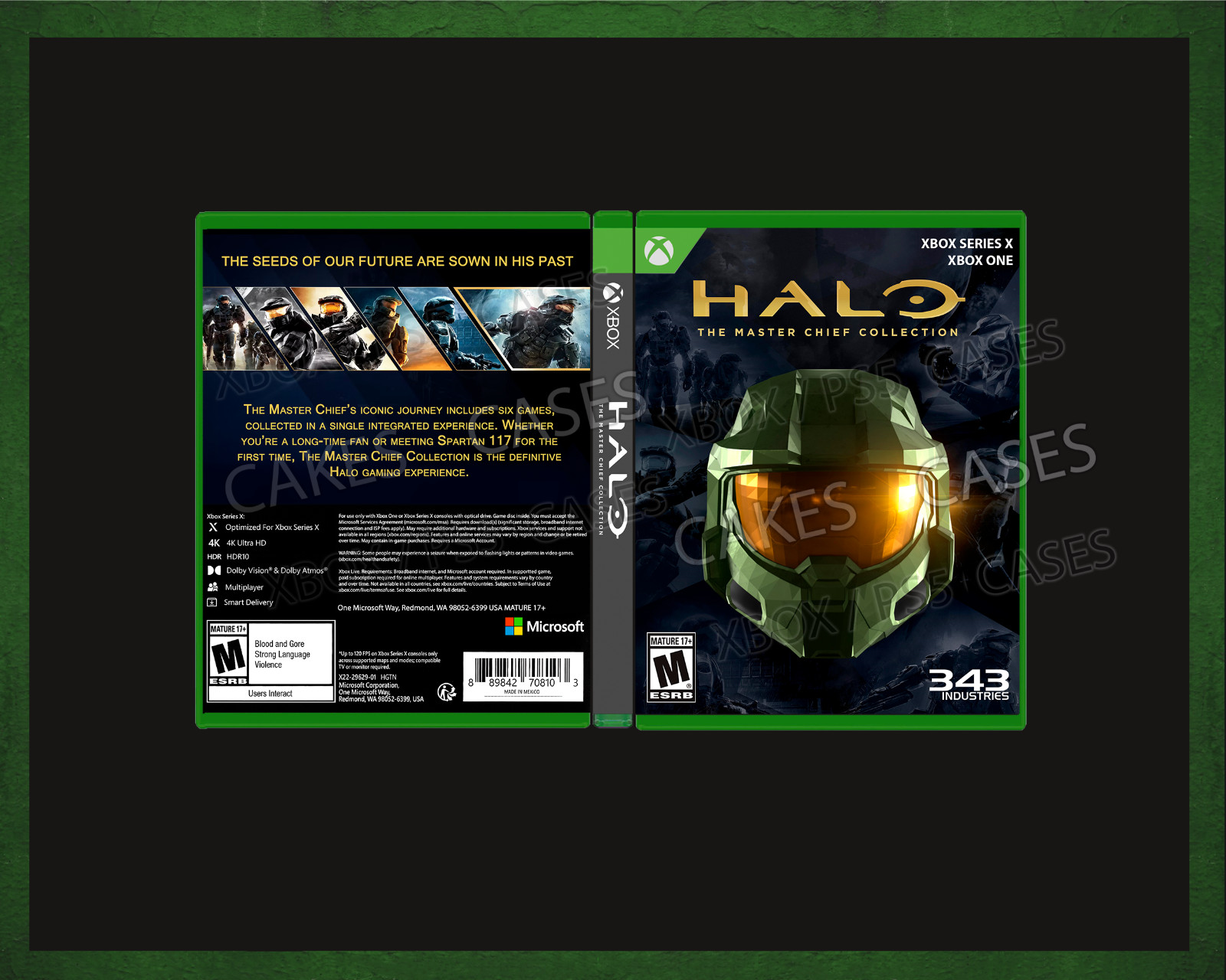 Halo Master Chief Collection MCC - Xbox Series X Empty Game Case(No Game)