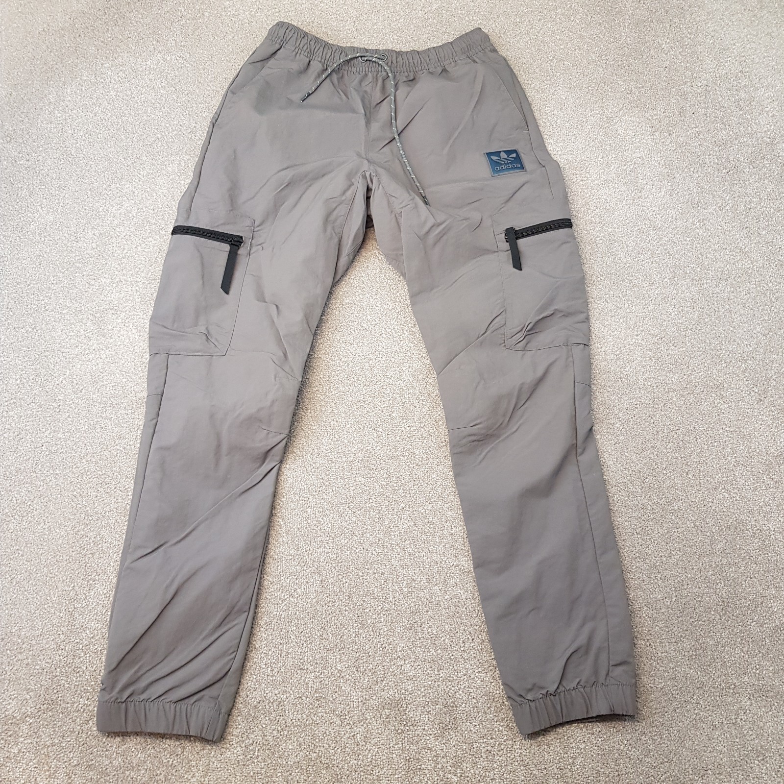 Adidas Mens Tracksuit Bottoms Small Grey Cargo Outdoor Pants Originals Superstar