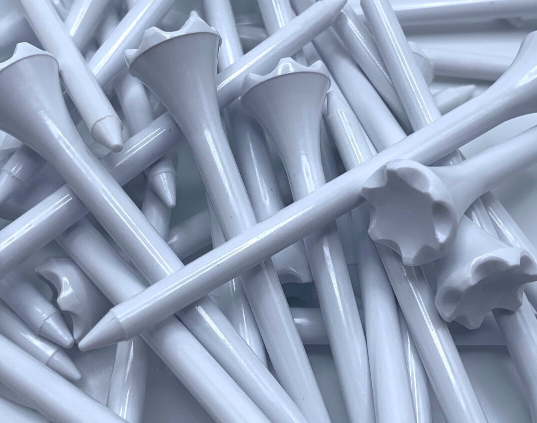 Golf Tees Truestrike 3 1/4 Solid White Plastic Premium 3.25 Golf Tees New
