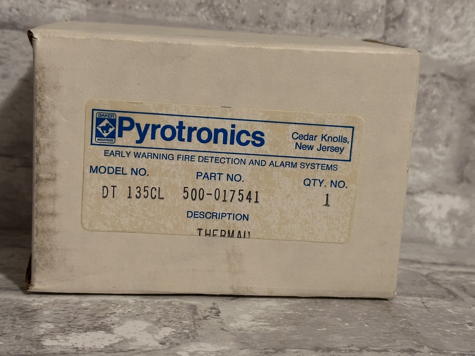PYROTRONICS DT-135CL THERMAL 500-017541