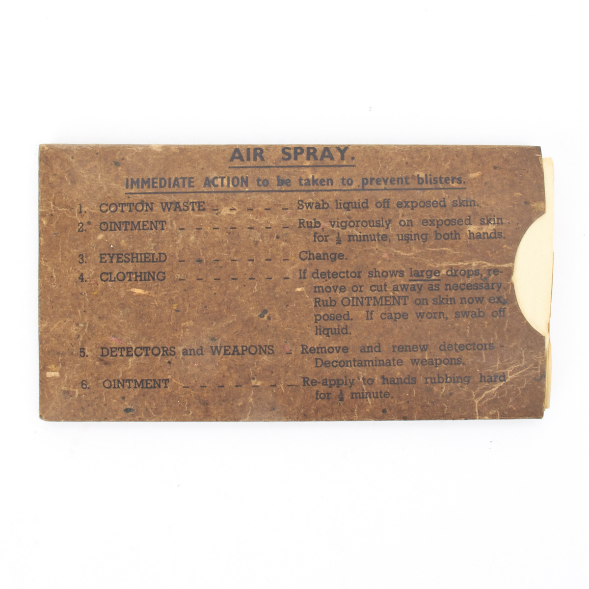 Original British WWII Anti-Gas Eye Shields in Original Packaging- Not For Use