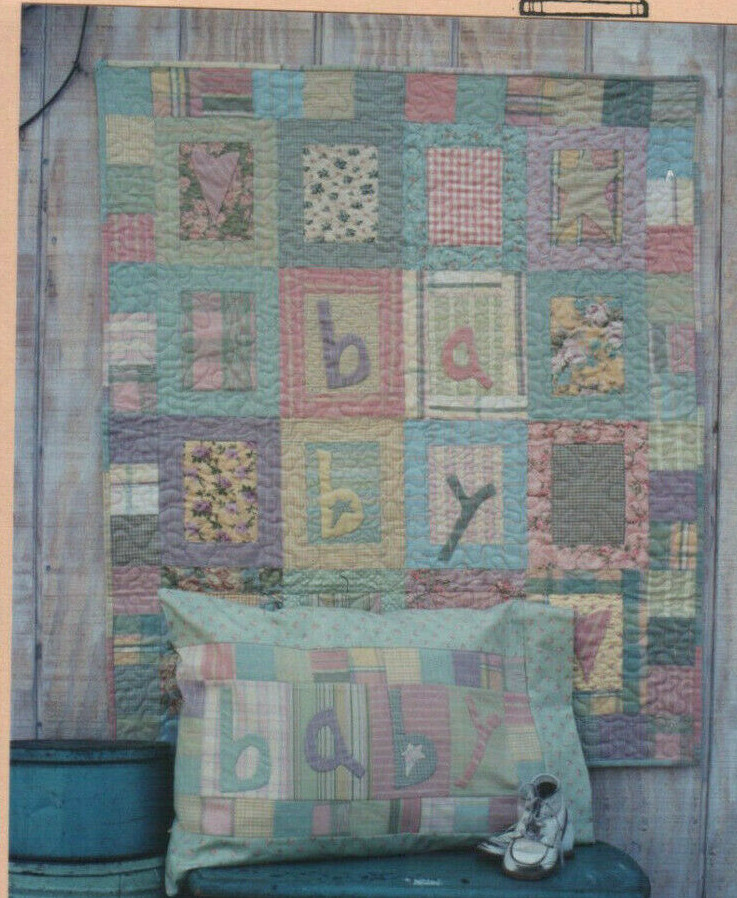 Baby Shower Quilt Sewing Pattern Baby Crib 36 x 42