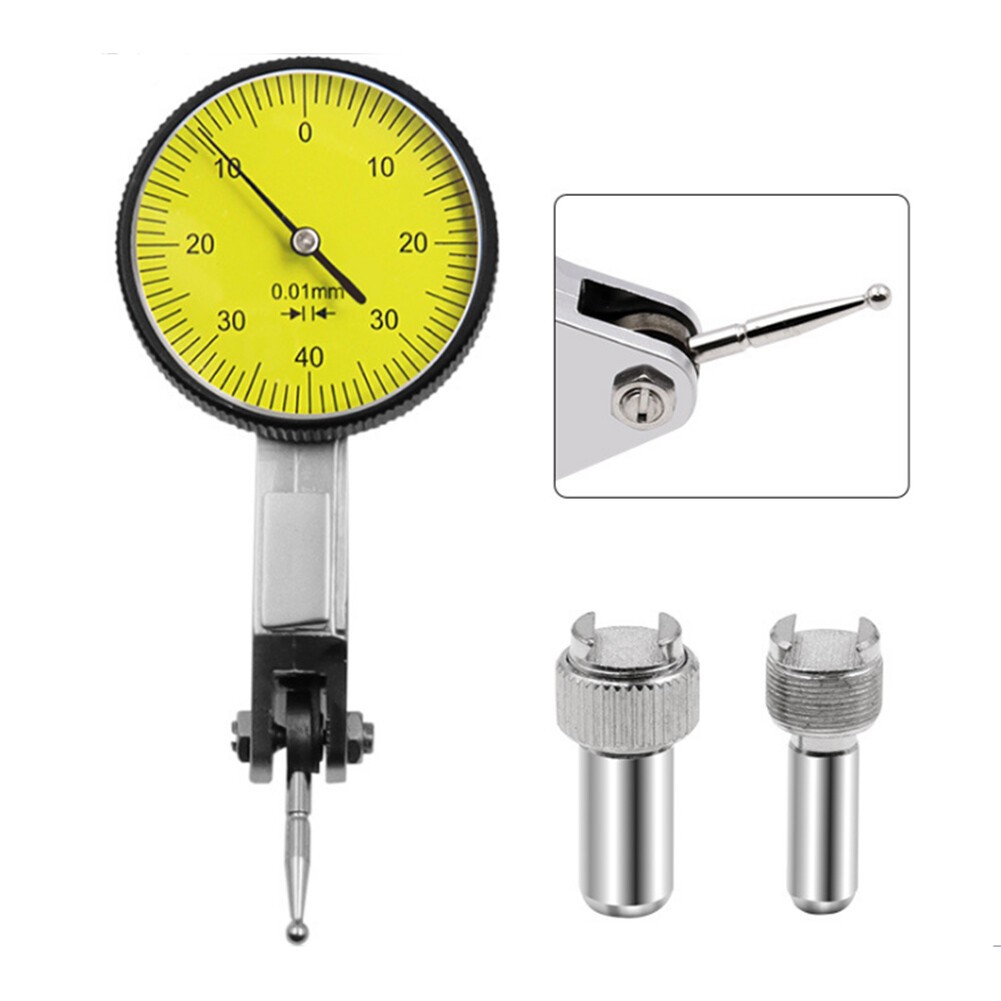 0-0.8mm Lever Dial Indicator Shockproof Waterproof with Ear Against Table