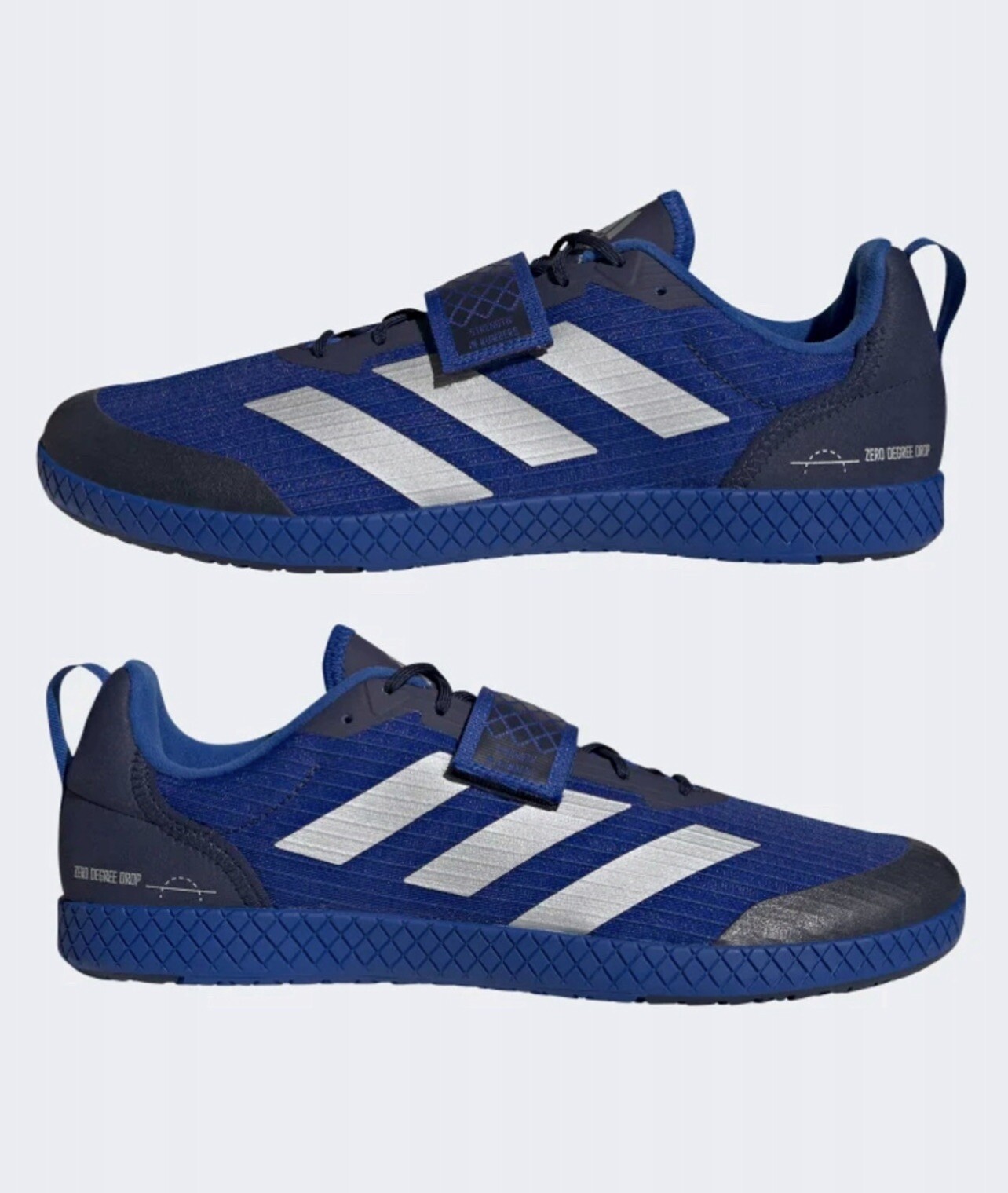 Adidas THE TOTAL Weightlifting Shoes Men's Trainers Deadlift Blue Gym Sneakers
