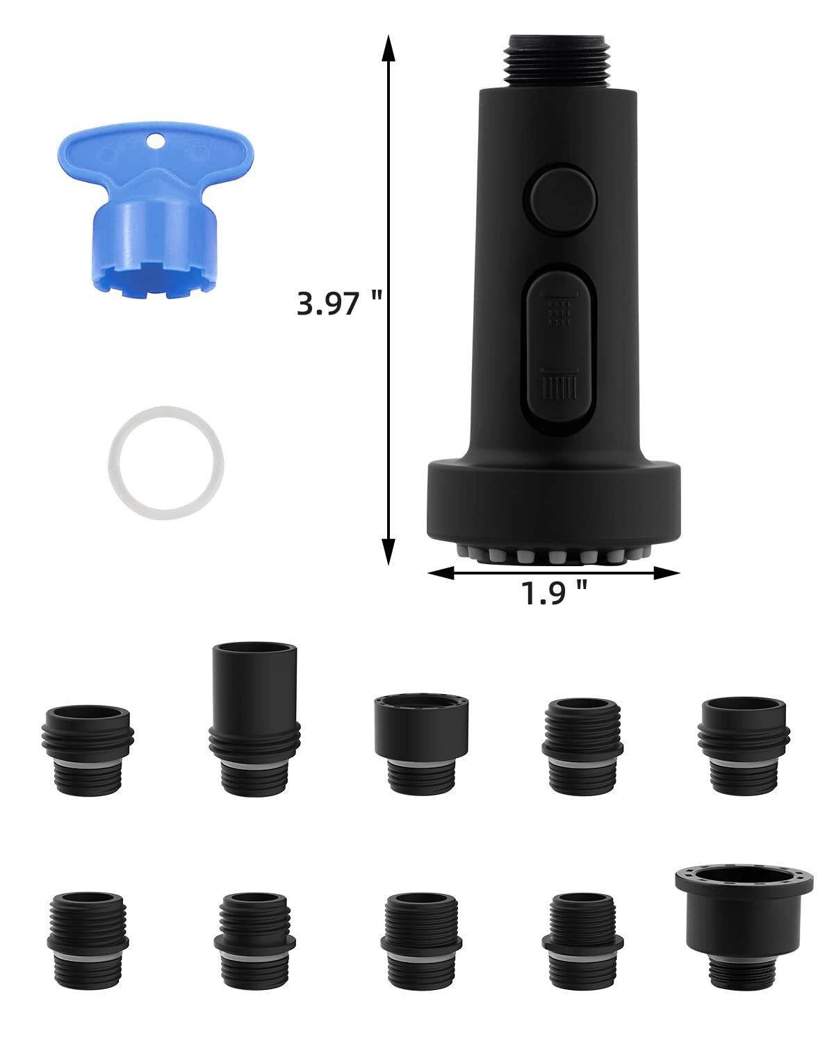 Pull Down Kitchen Faucet Head Replacement, Sink Faucet Sprayer Head Nozzle