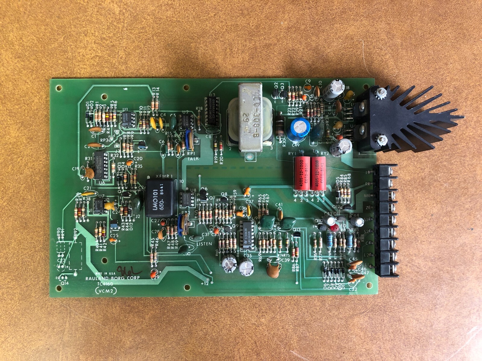Rauland Borg TC4160 VCM2 Card for Telecenter Intercom System
