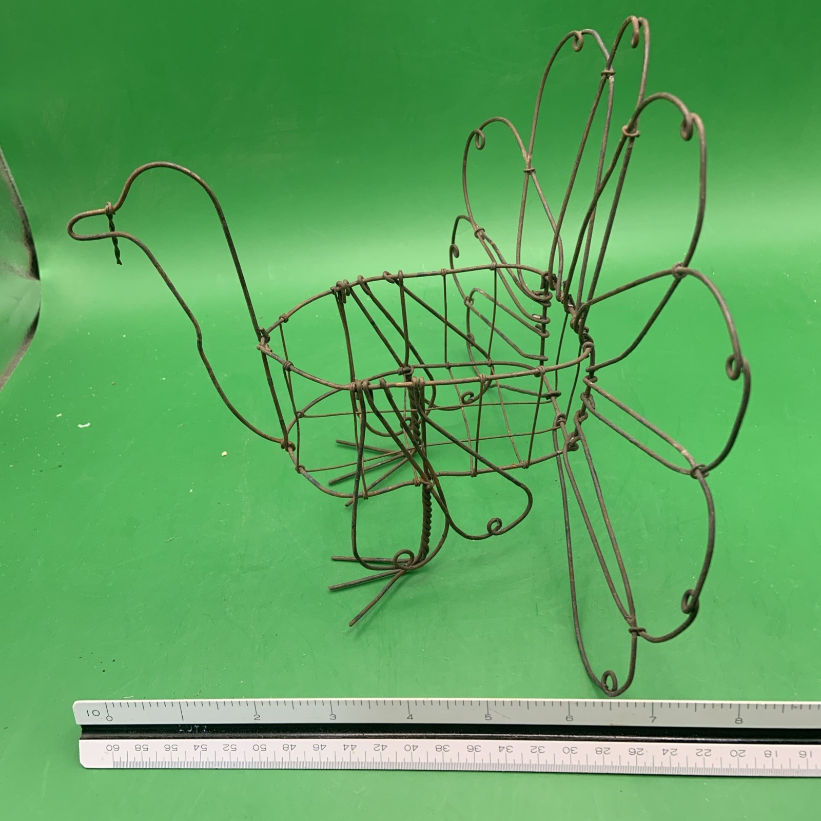 Vintage Metal Wire Turkey Basket.