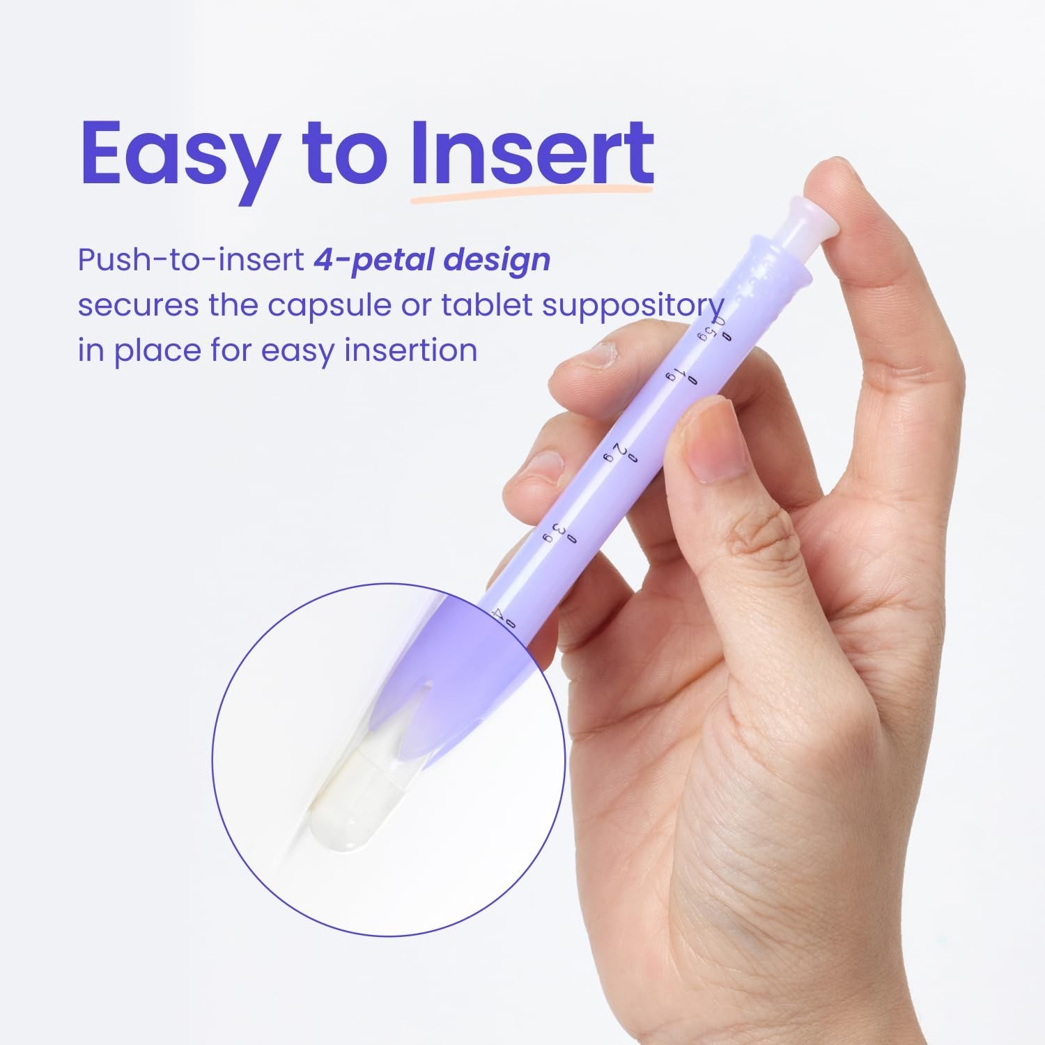 MaxComfort Universal Vaginal Rectal Suppository Applicator - Effortless Comfort
