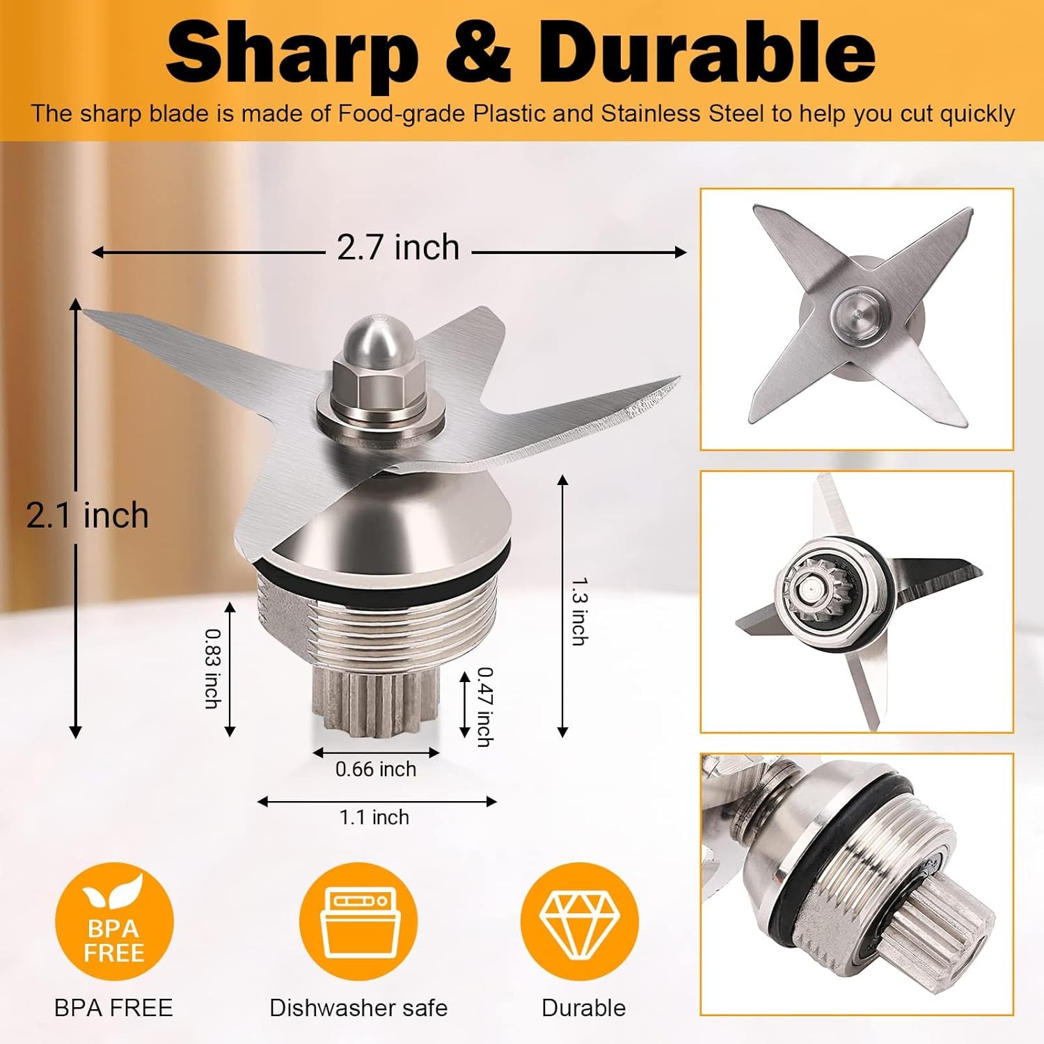 Replacement Blade Assembly - Stainless Steel Wet Blade Compatible