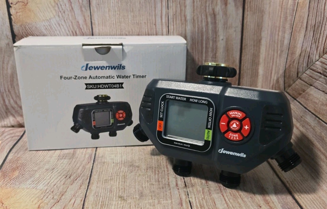 DEWENWILS Electronic 4 Zone Water Timer "Programmable" - "NEW"