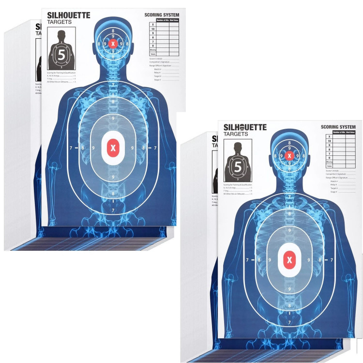20/30/50 Pcs Human Silhouette Large Paper Shooting Range Targets, 25x38 inch