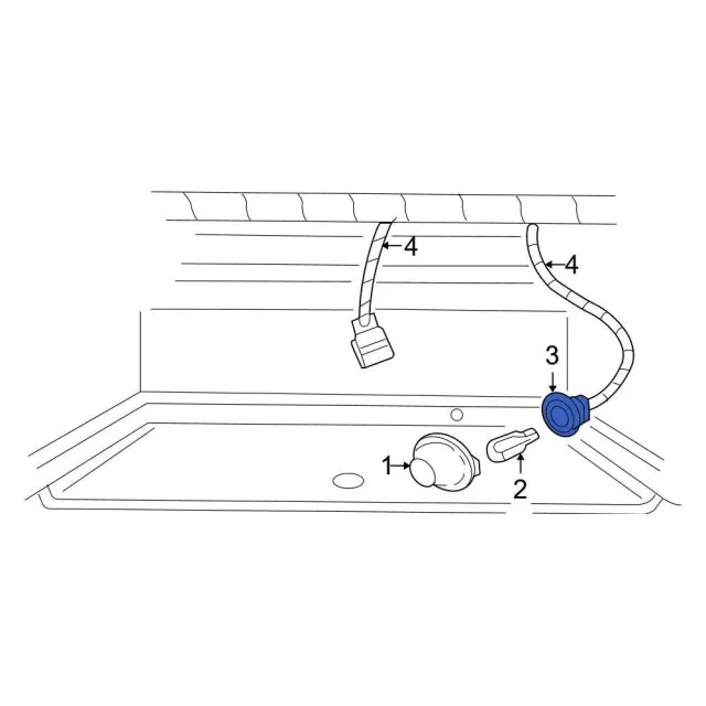 Genuine Ford Marker Lamp Bulb Socket AL8Z-13411-B