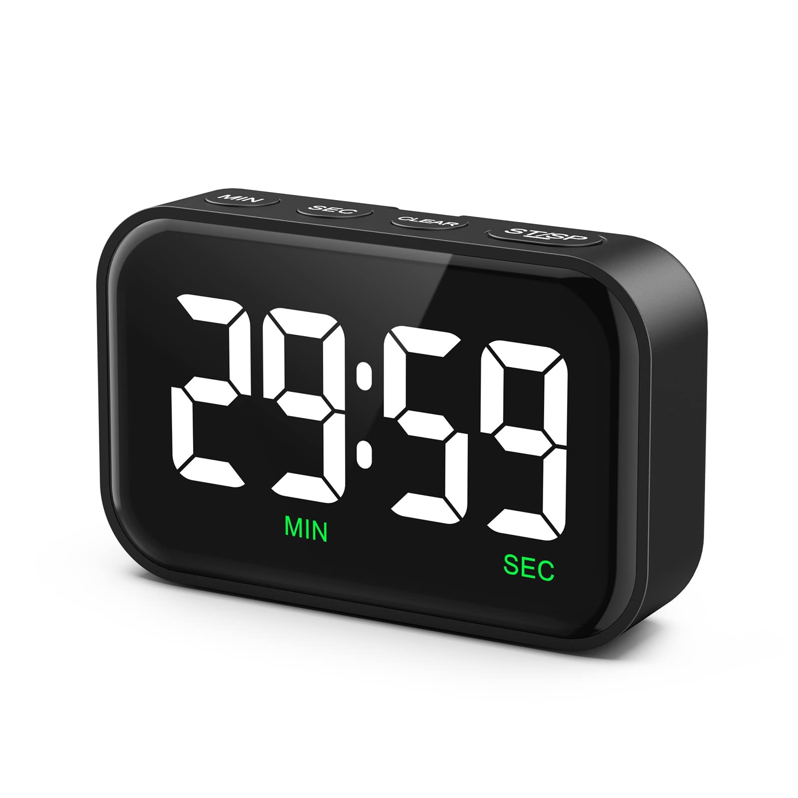 Digital Kitchen Timer, Digital Timer with Large LED Display, Magnetic Classro...